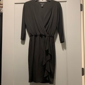 Black wrap dress